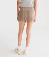 Plaid A-Line Mini Skirt