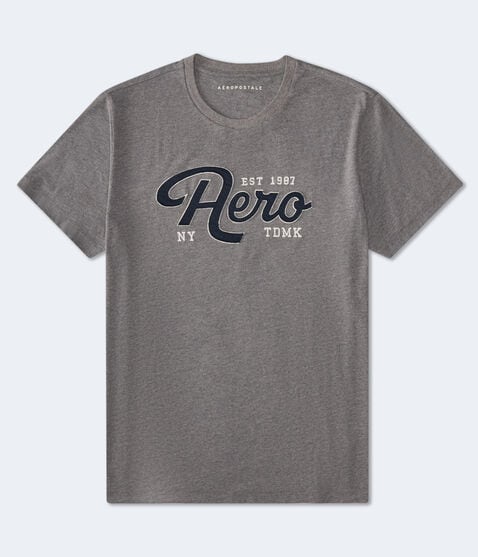 Aero Script Appliqué Graphic Tee Aero Script Appliqué Graphic Tee