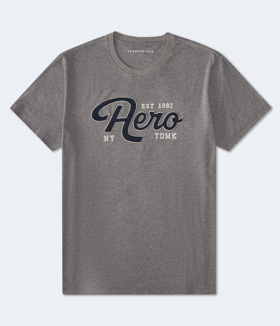 Aero Script Appliqué Graphic Tee