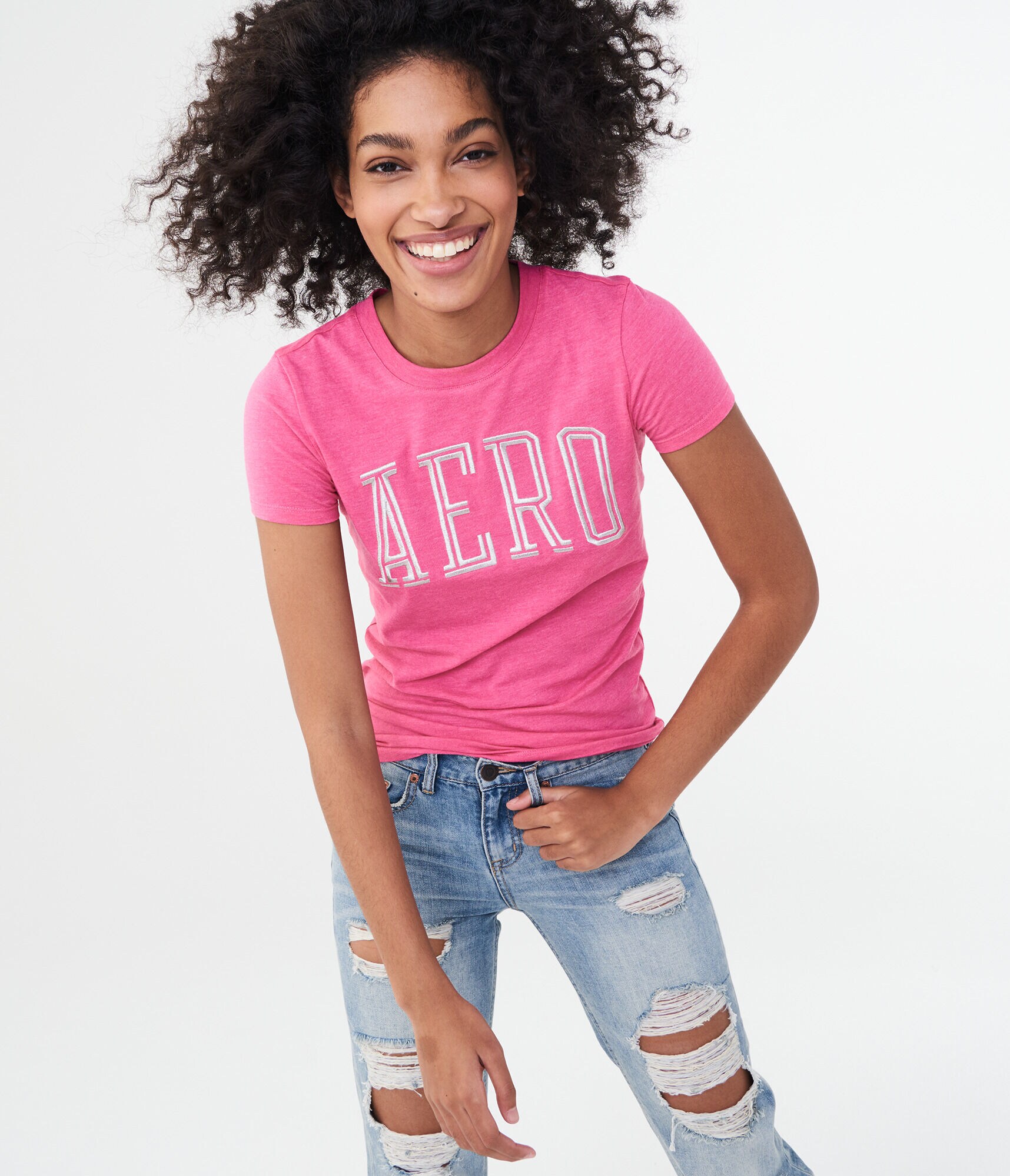 Metallic Aero Logo Graphic Tee