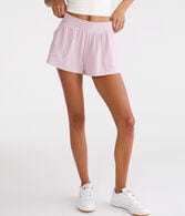 High-Rise Waffle Shorts