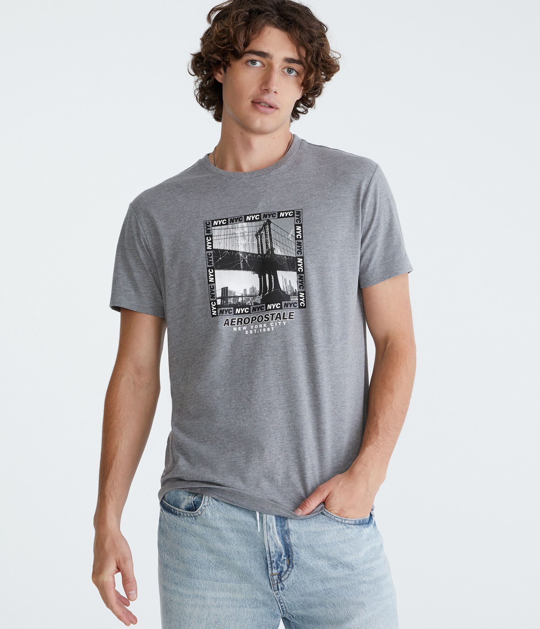 Aeropostale NYC Bridge Graphic Tee