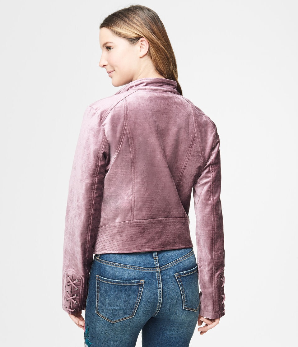 Velvet Moto Jacket