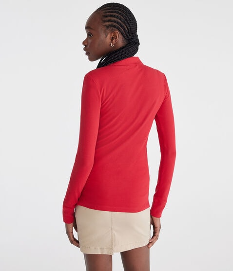 Long Sleeve Uniform Piqué Polo