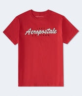 Aeropostale Script Appliqué Graphic Tee