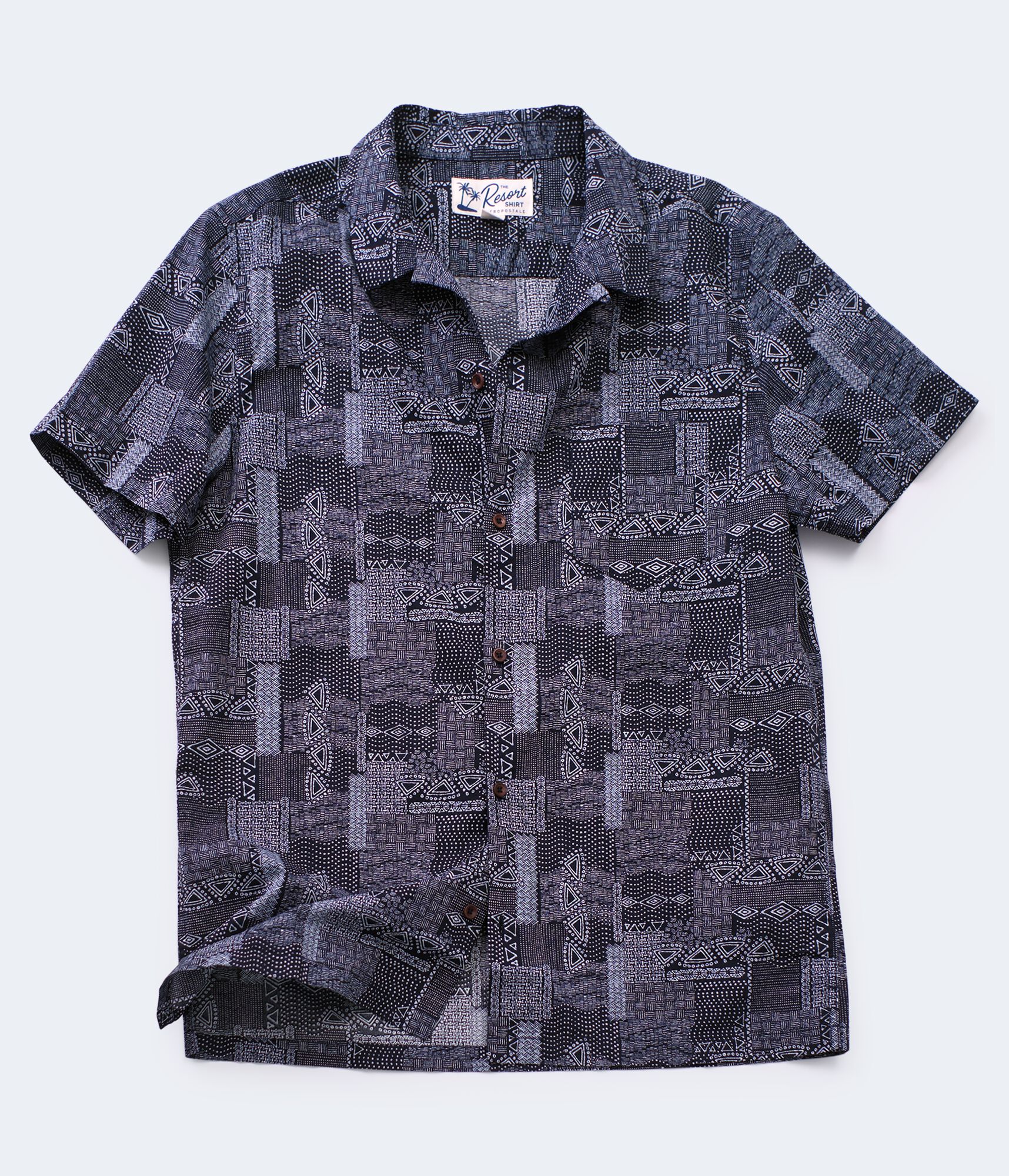 Exotic Bandana-Print Button-Down Resort Shirt