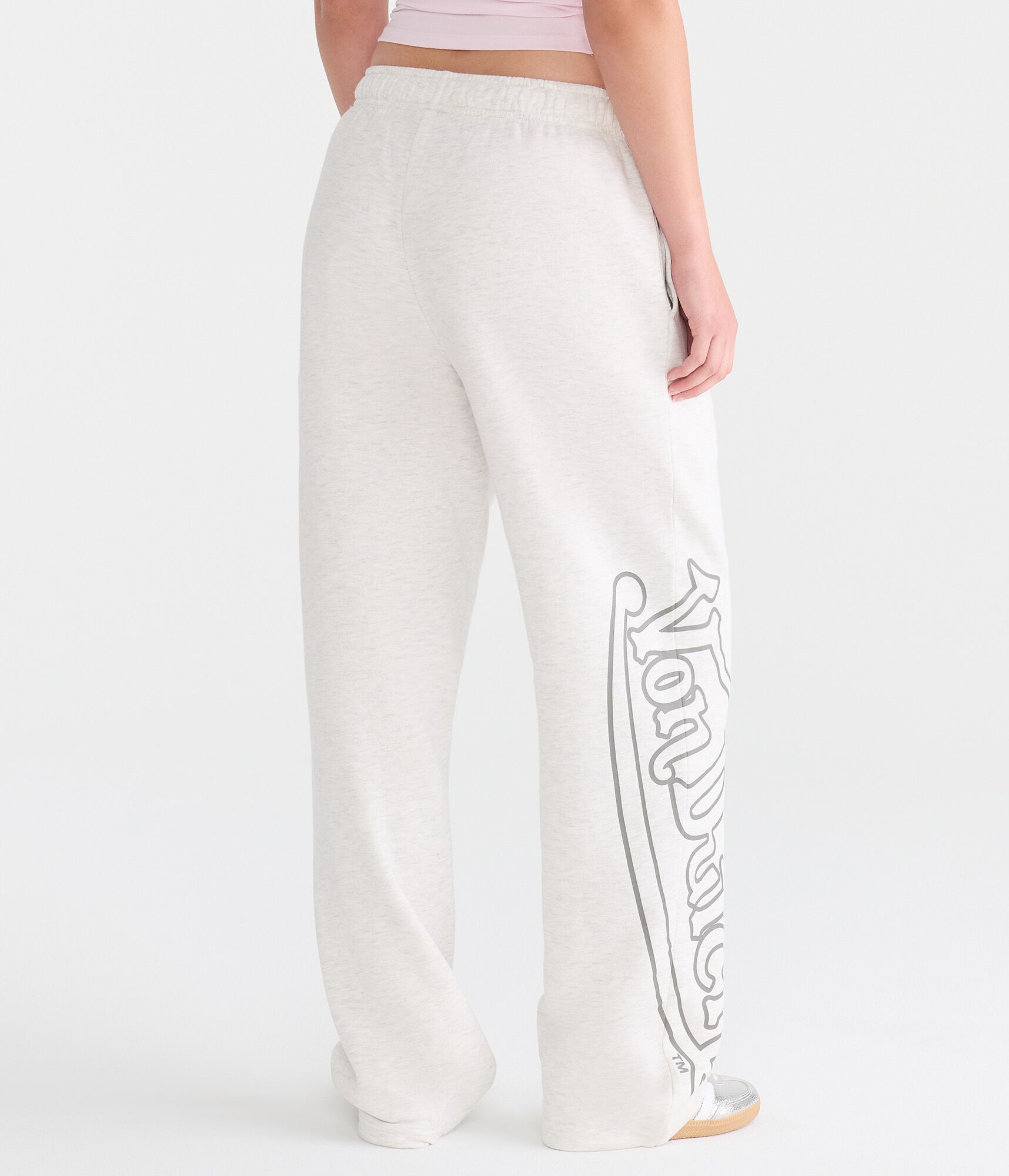 Von Dutch Large Logo Mid-Rise Straight Leg Sweatpants