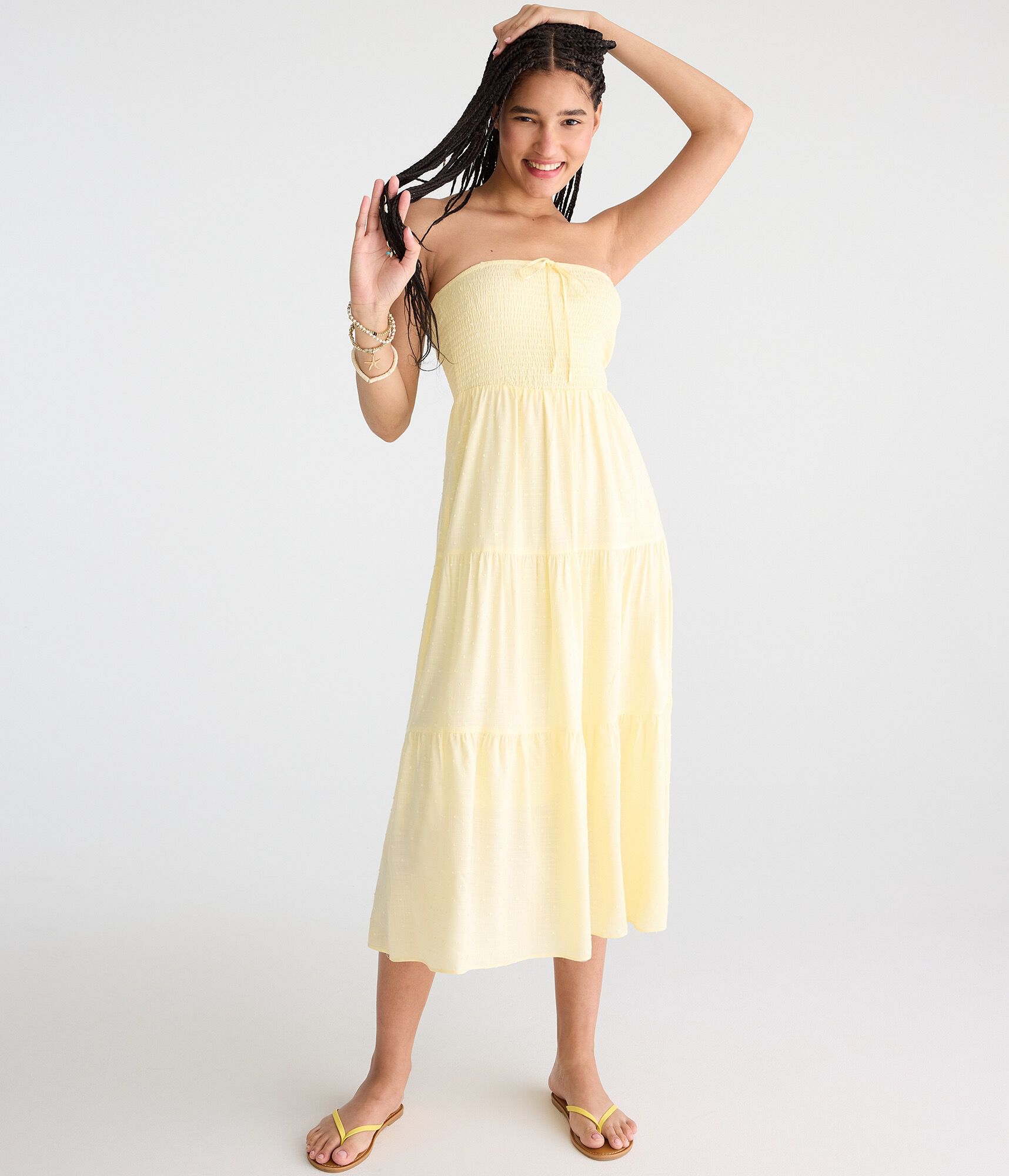 swiss dot knit dress midi White Midi Dress - Swiss Dot Dress - Sleeveless Midi Dress