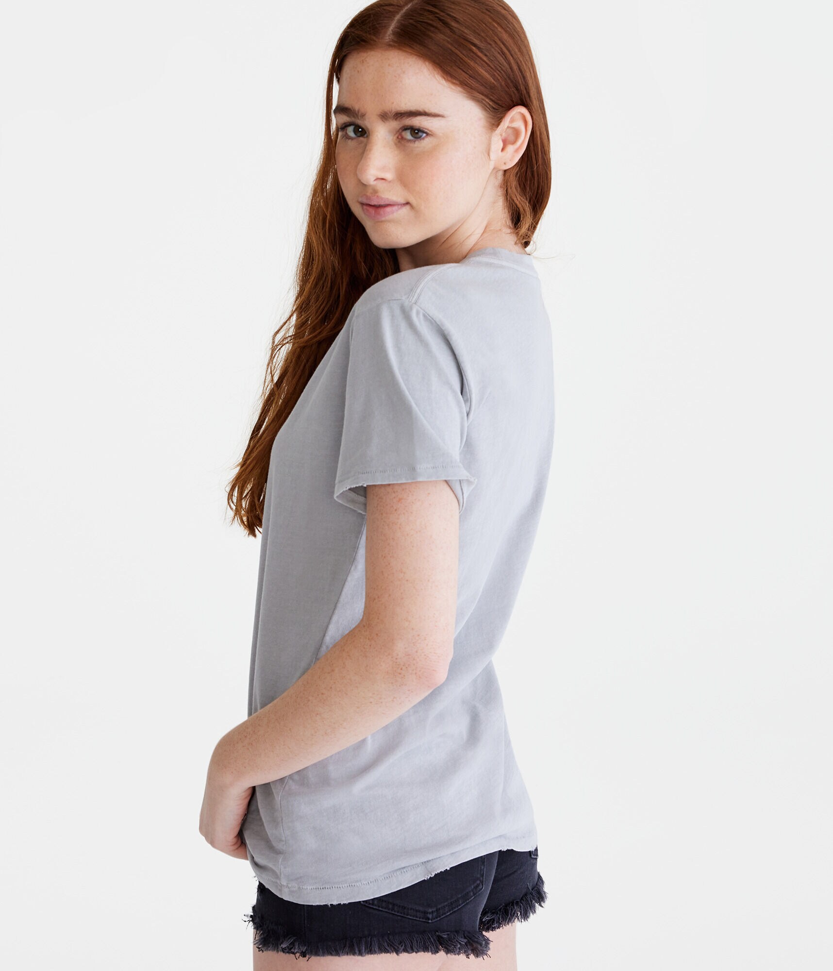 Washed Loose Fit Crew Tee