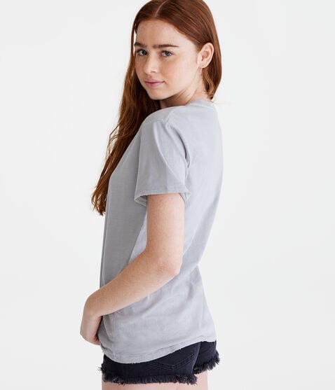 Washed Loose Fit Crew Tee