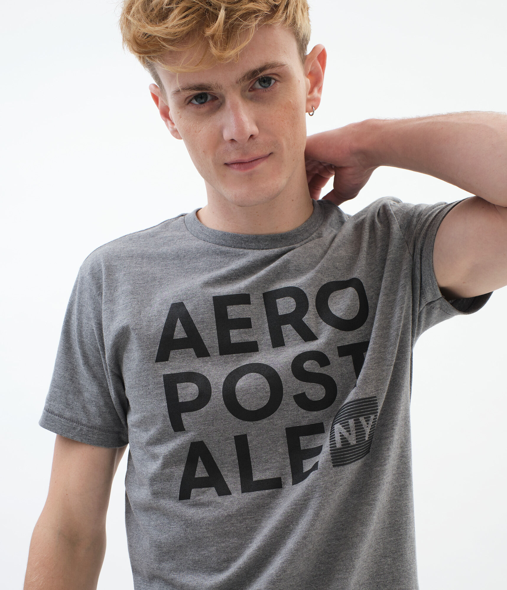 Stacked Aeropostale NY Logo Graphic Tee