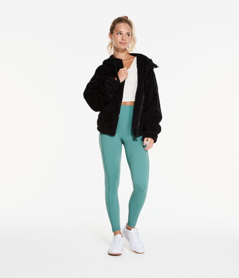Sherpa Fleece Oversized Full-Zip Hoodie Sherpa Fleece Oversized Full-Zip Hoodie