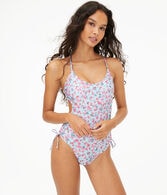 Floral Side-Tie One-Piece Swimsuit