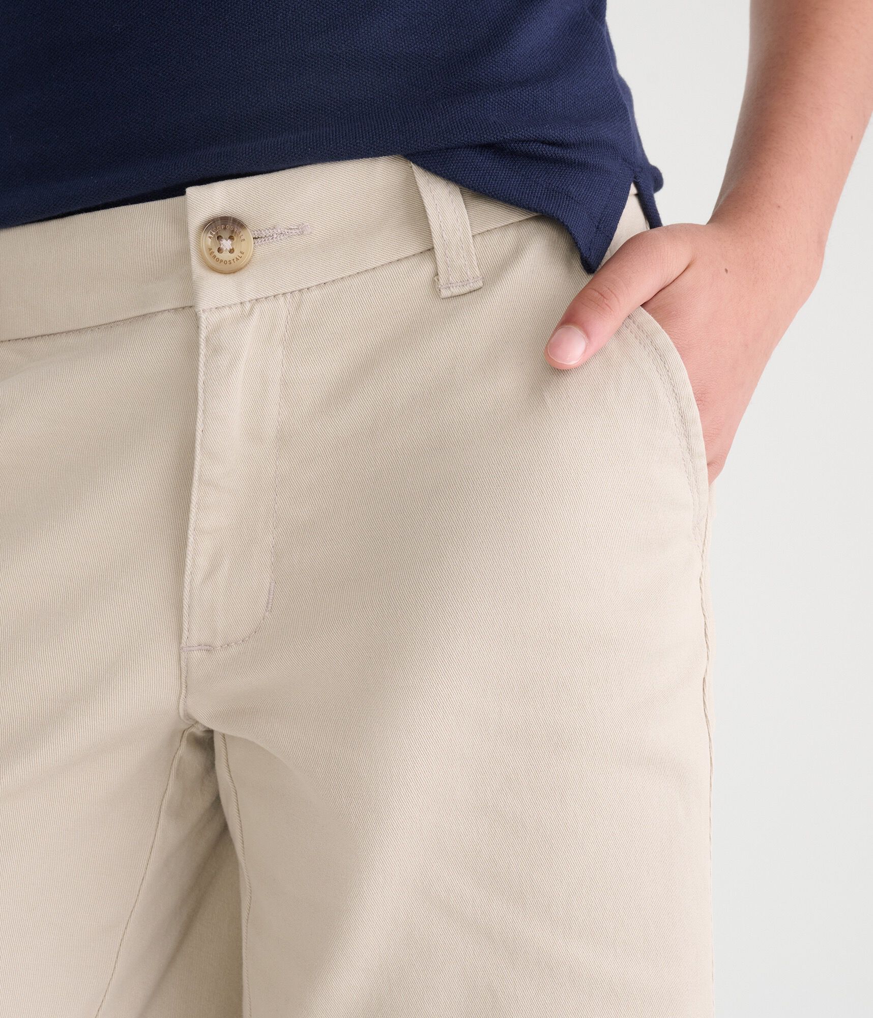 Low-Rise Uniform Bermuda Shorts