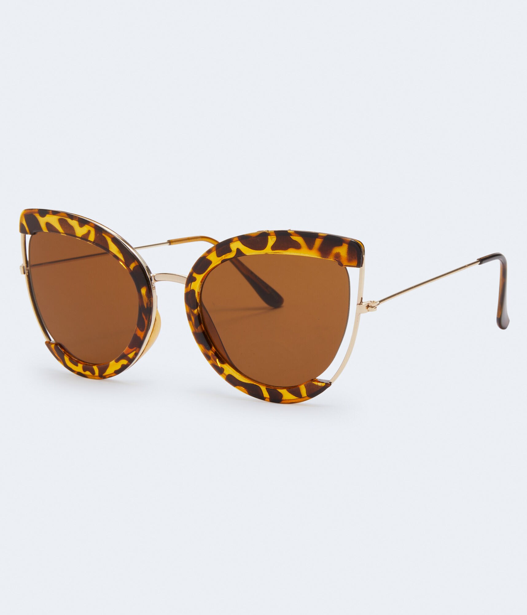 Tortoiseshell Combo Cateye Sunglasses