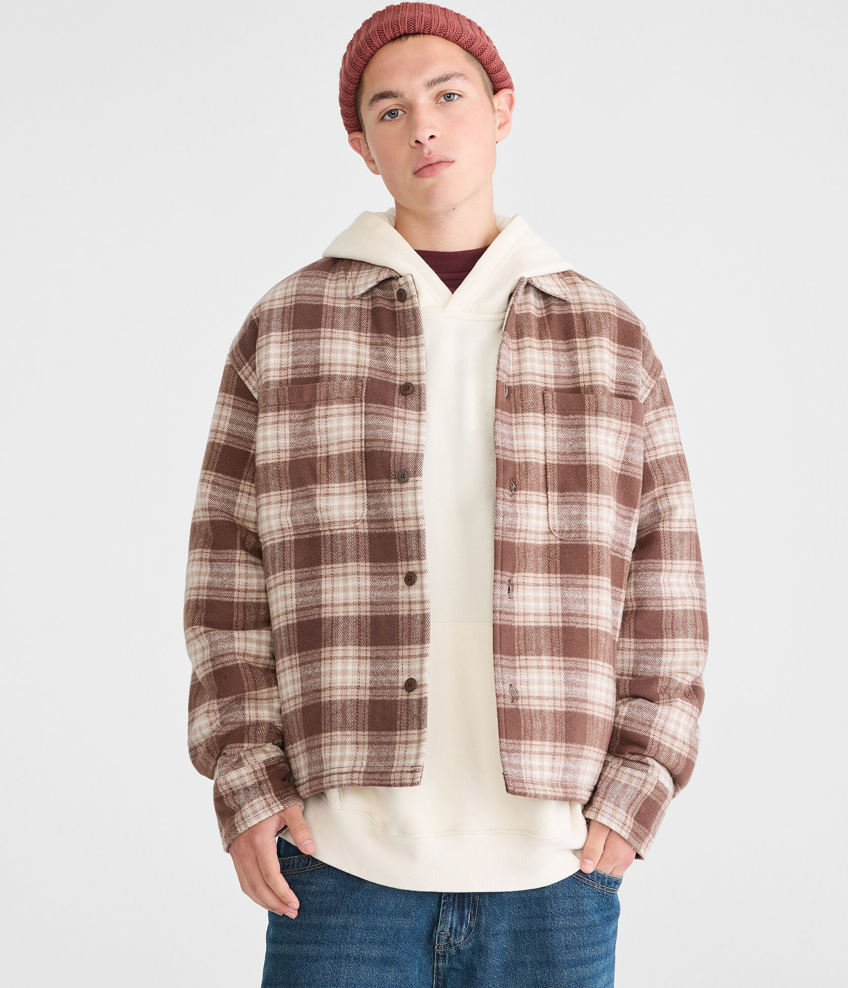Plaid Boxy Flannel Shacket