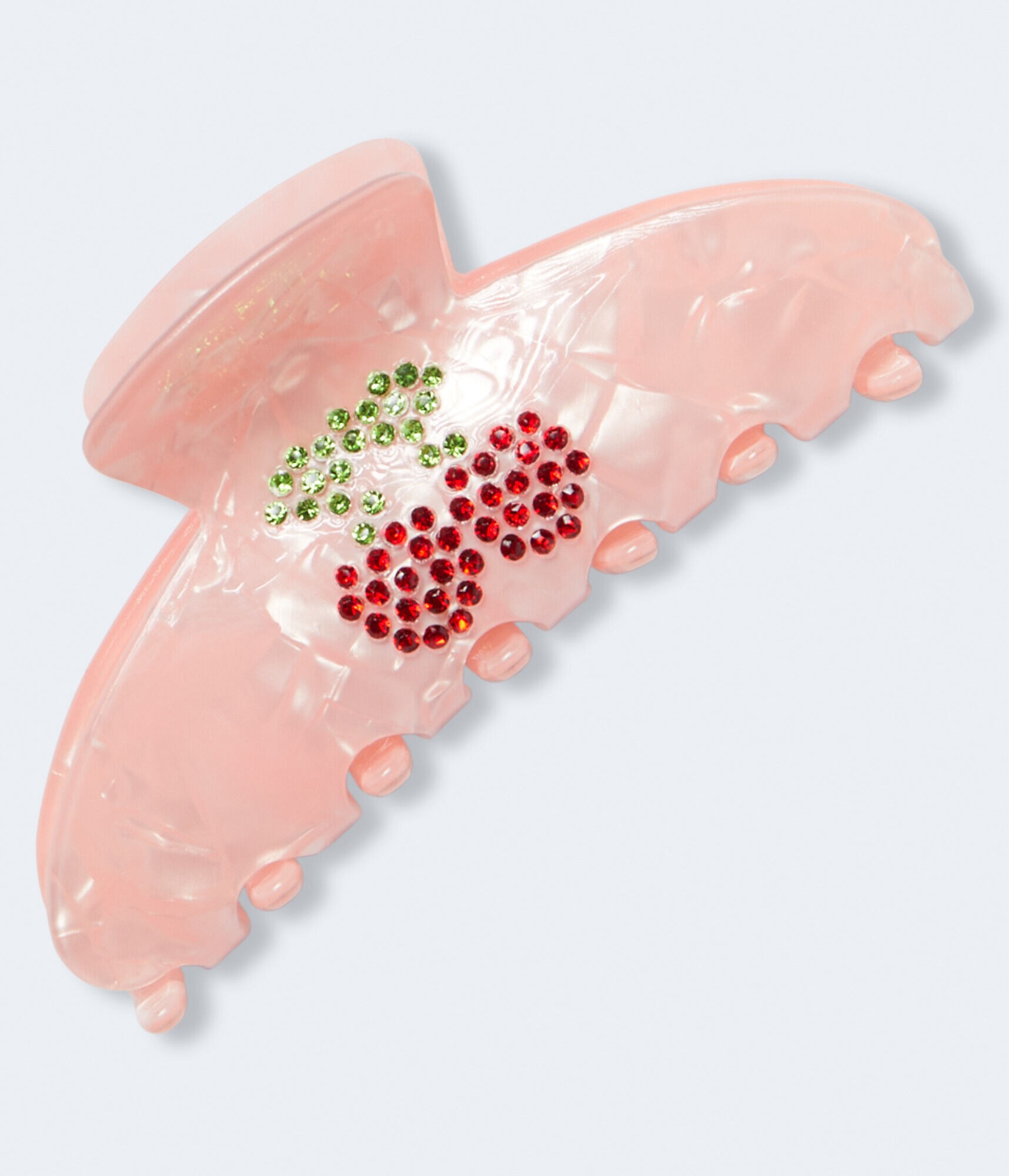 Rhinestone Cherries Claw Hair Clip