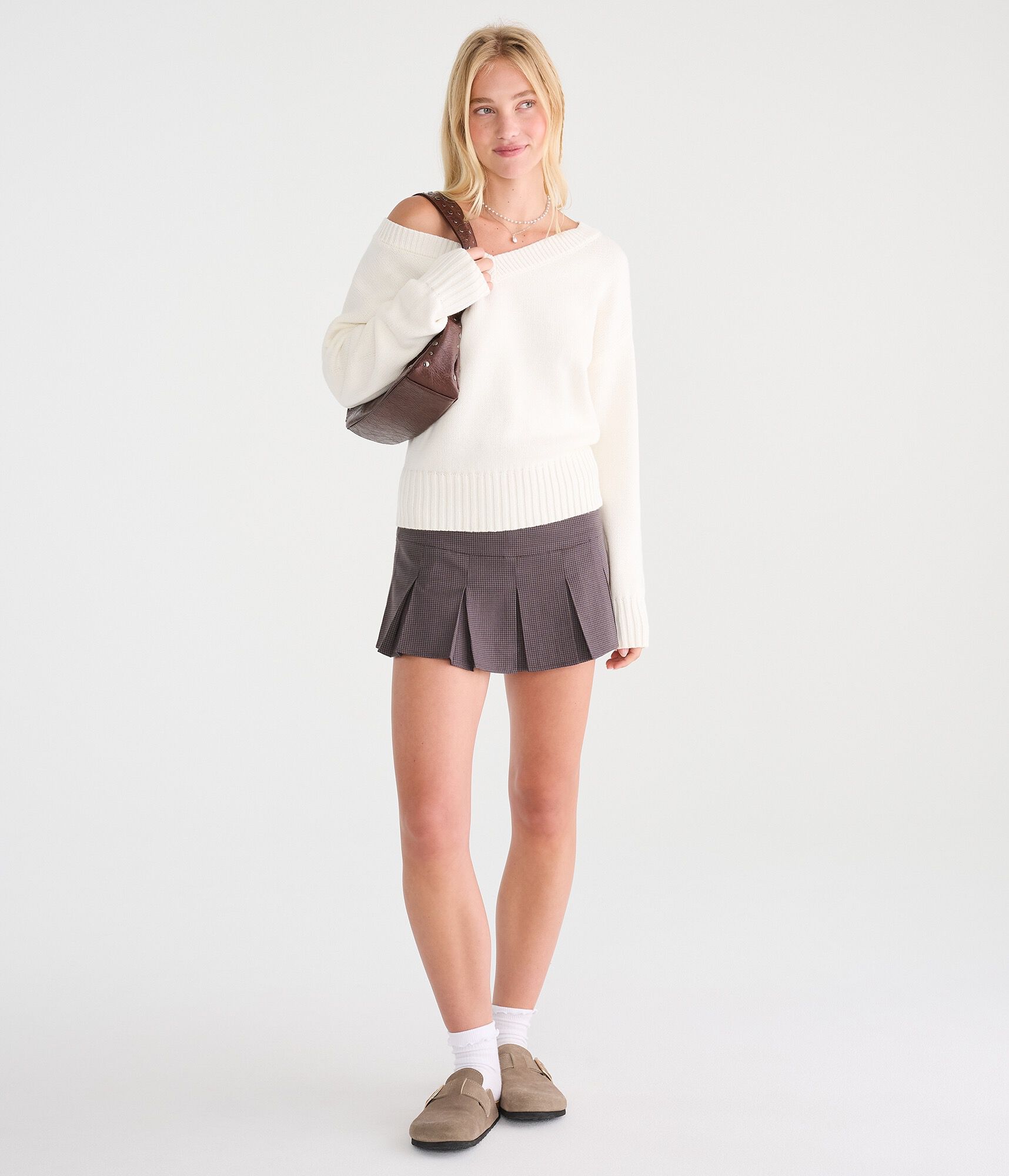 Slouchy V-Neck Sweater
