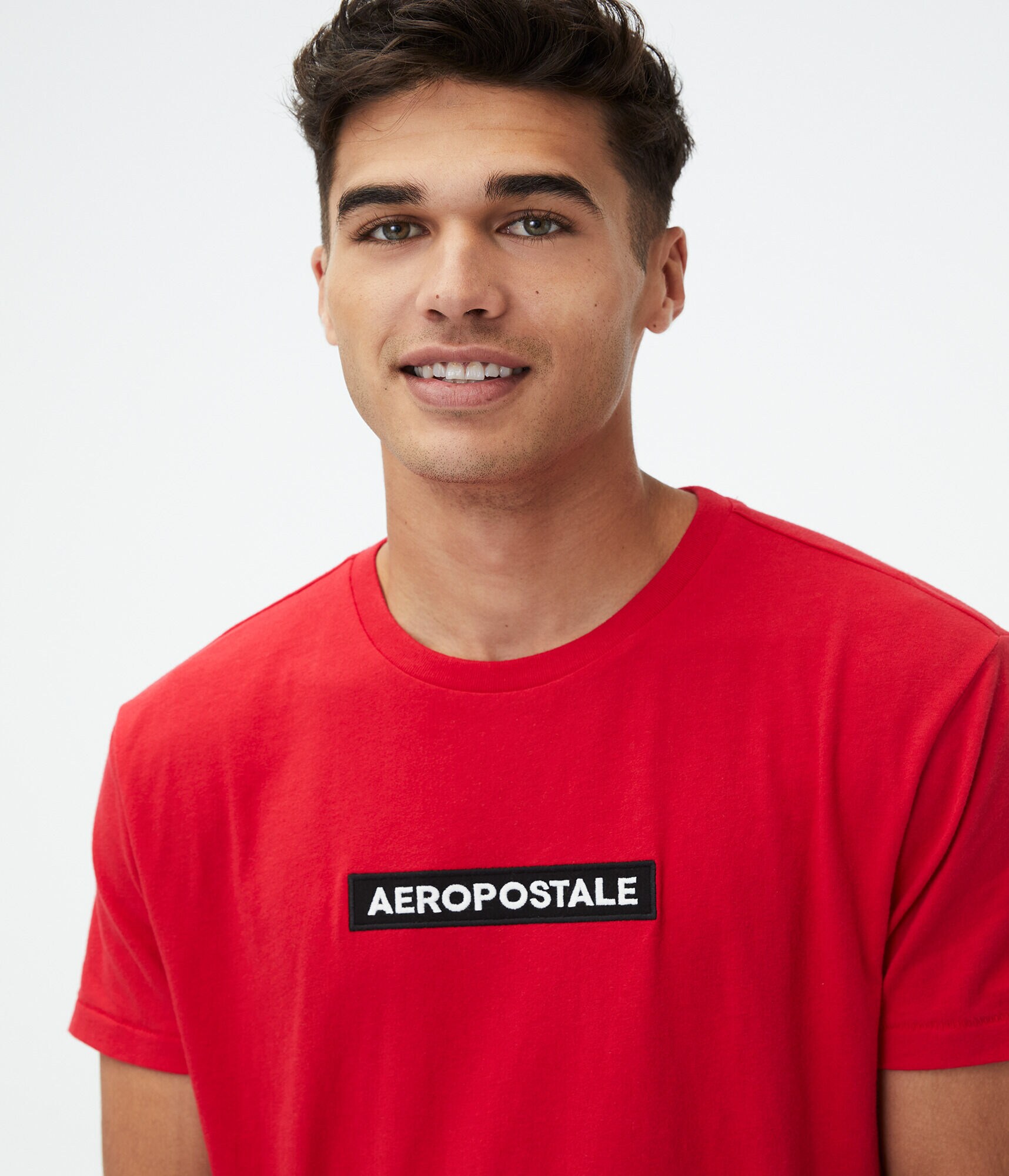 Aeropostale Box Logo Appliqu&eacute; Graphic Tee