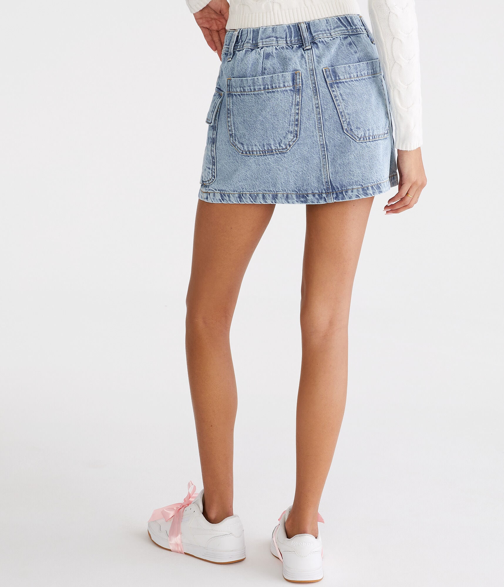 【U LAN】Yoni cargo denim mini skirt Amazon.com: Denim Skirt y2k Button Mini Skirt Jean Skirt