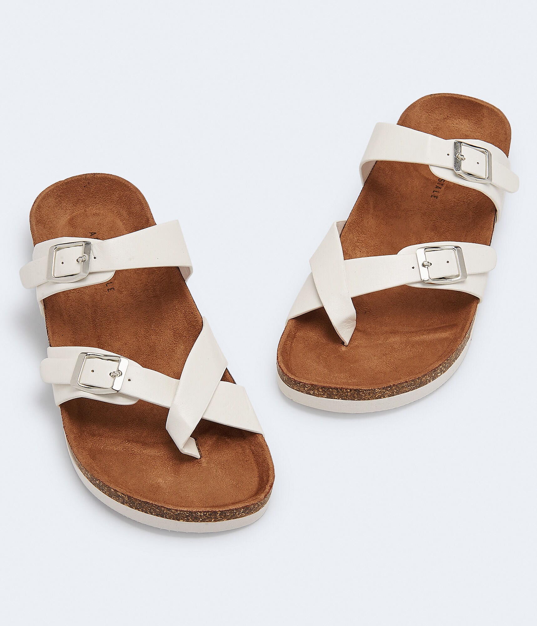 Crisscross Cork Slide Sandal