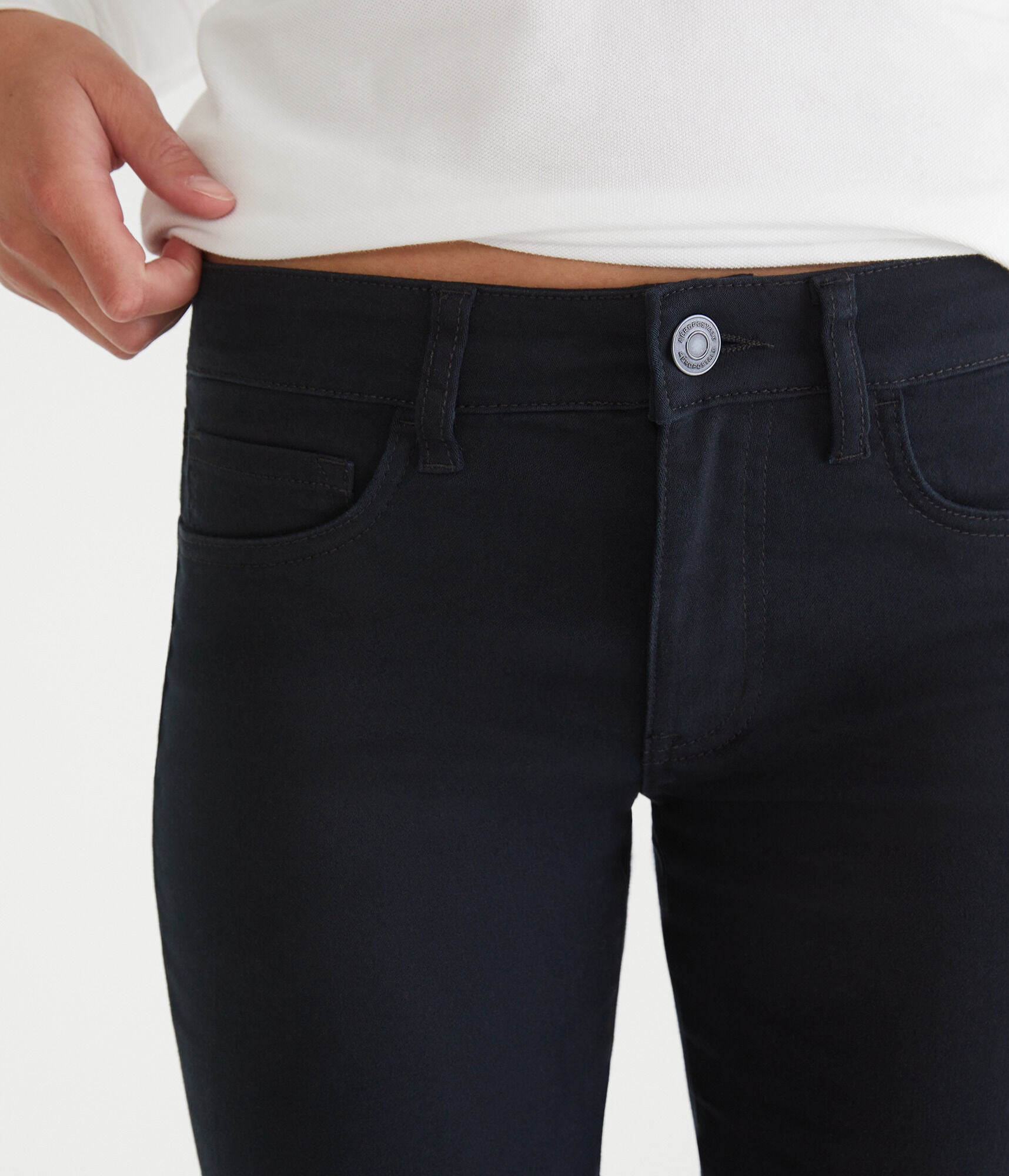 Mid-Rise Uniform Bermuda Shorts
