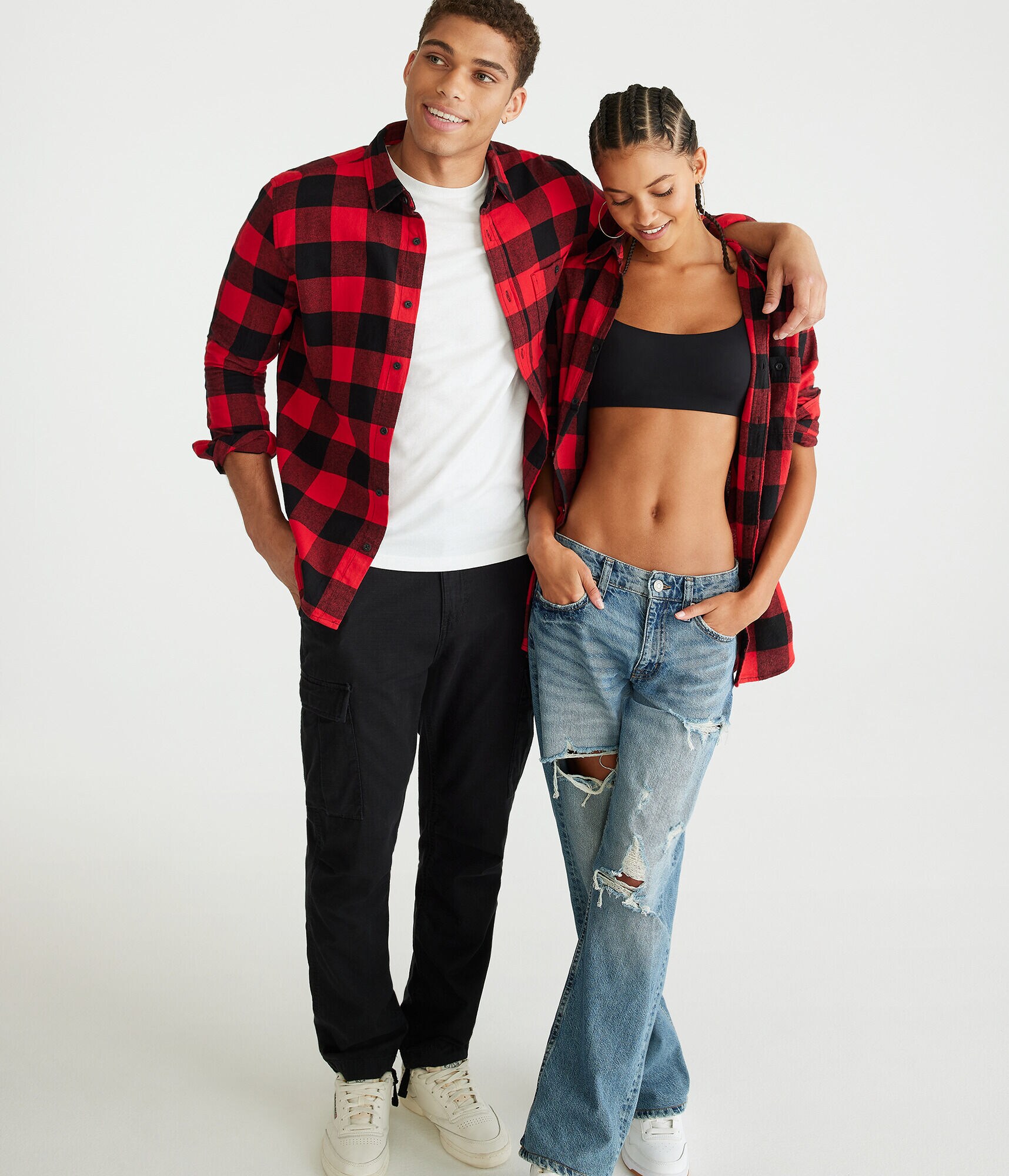 Long Sleeve Buffalo Check Softspun Flannel Shirt