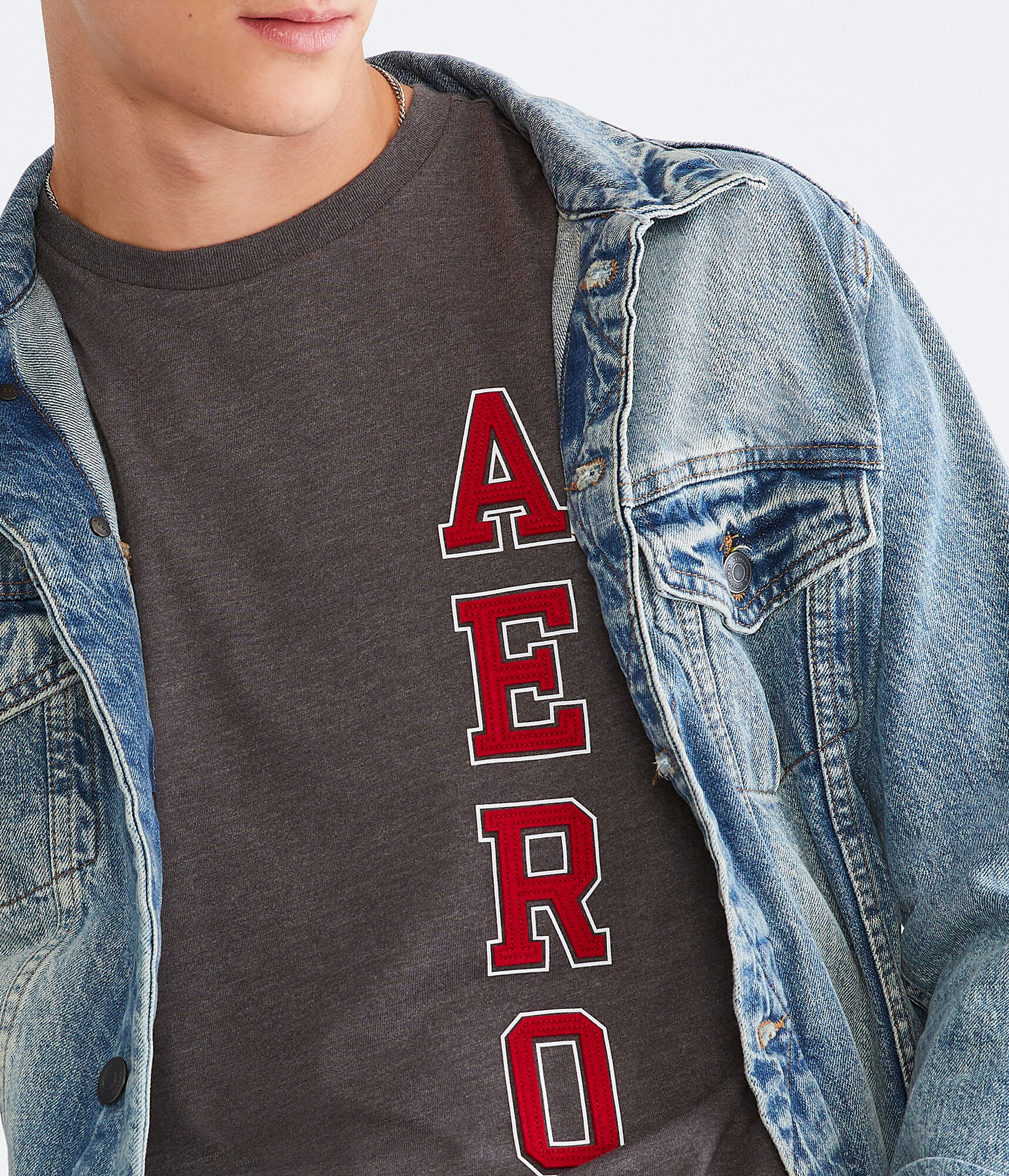 Vertical Aero Appliqu&eacute; Graphic Tee