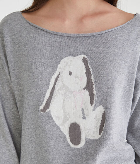 Bunny Slash-Neck Sweater Bunny Slash-Neck Sweater