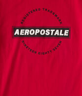 Aeropostale Circle Appliqué Graphic Tee