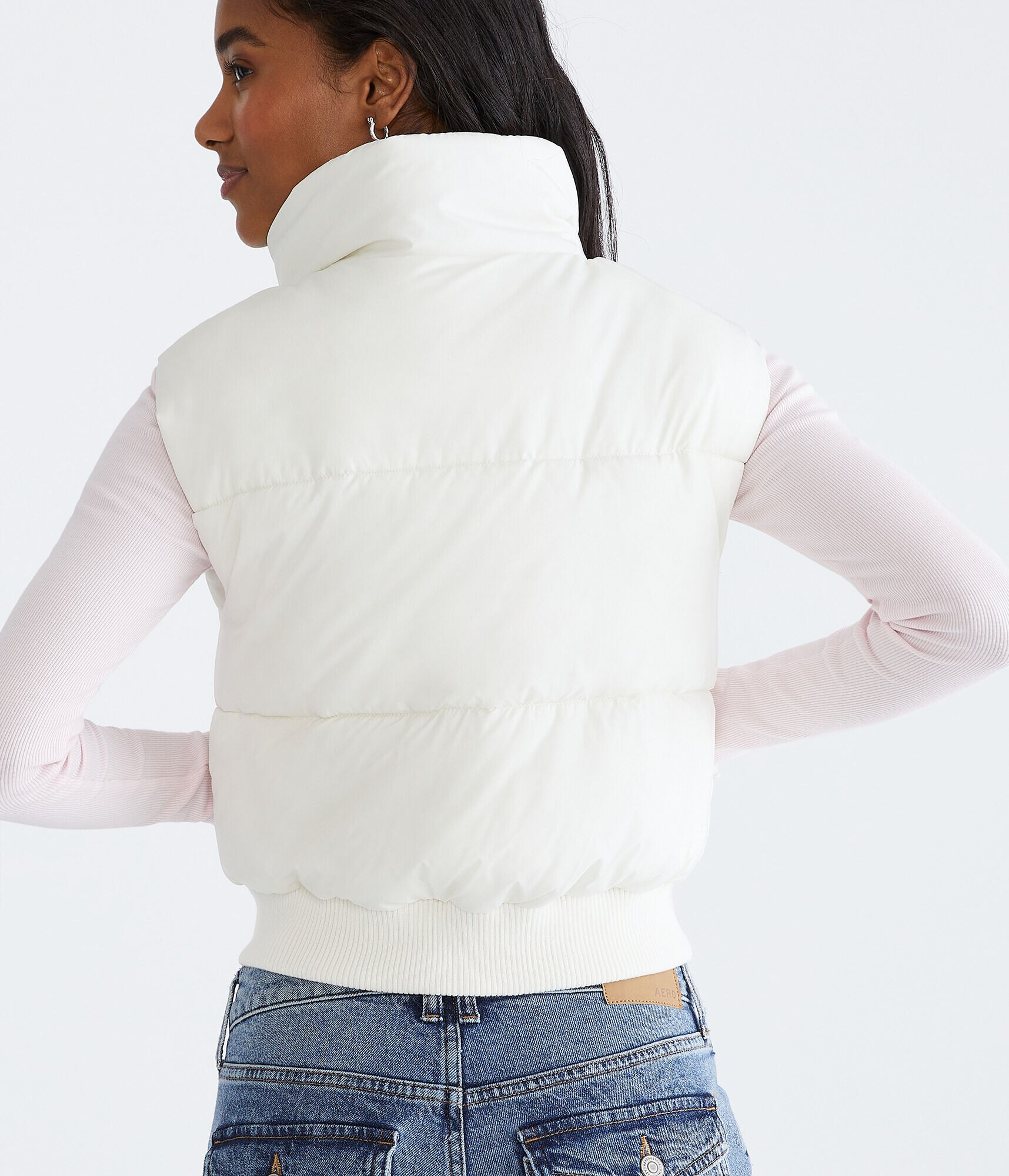 Lightweight Cropped Puffer Vest