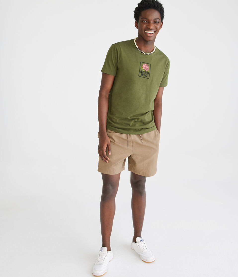 Aero NYC Rose Box Logo Graphic Tee