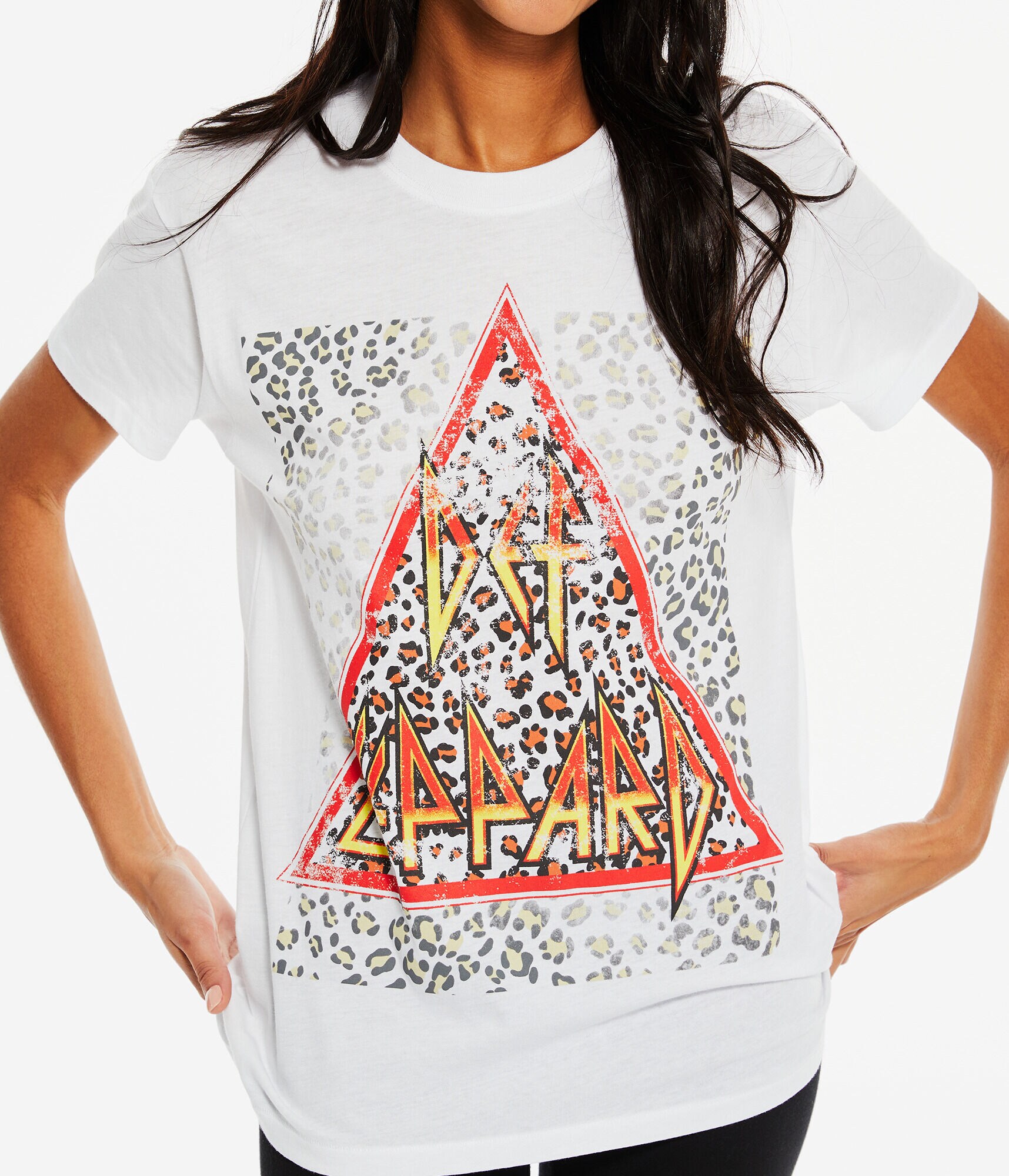 Def Leppard Spots Oversized Graphic Tee