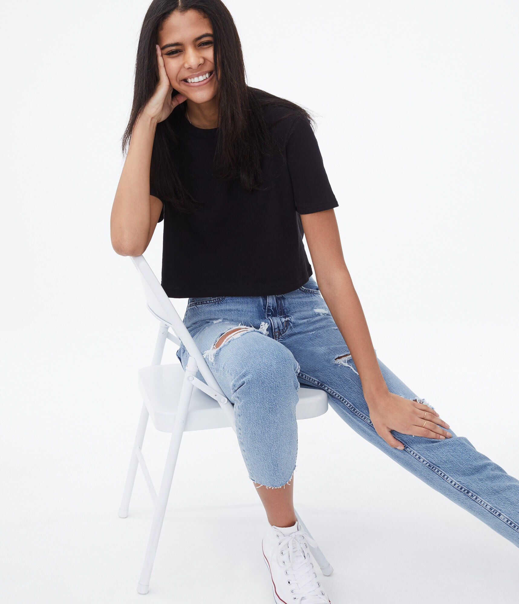 Classic Cropped Boxy Crew Tee