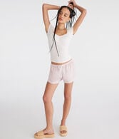 High-Rise Washed Dolphin Shorts