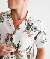 Tropical Print Camp Shirt