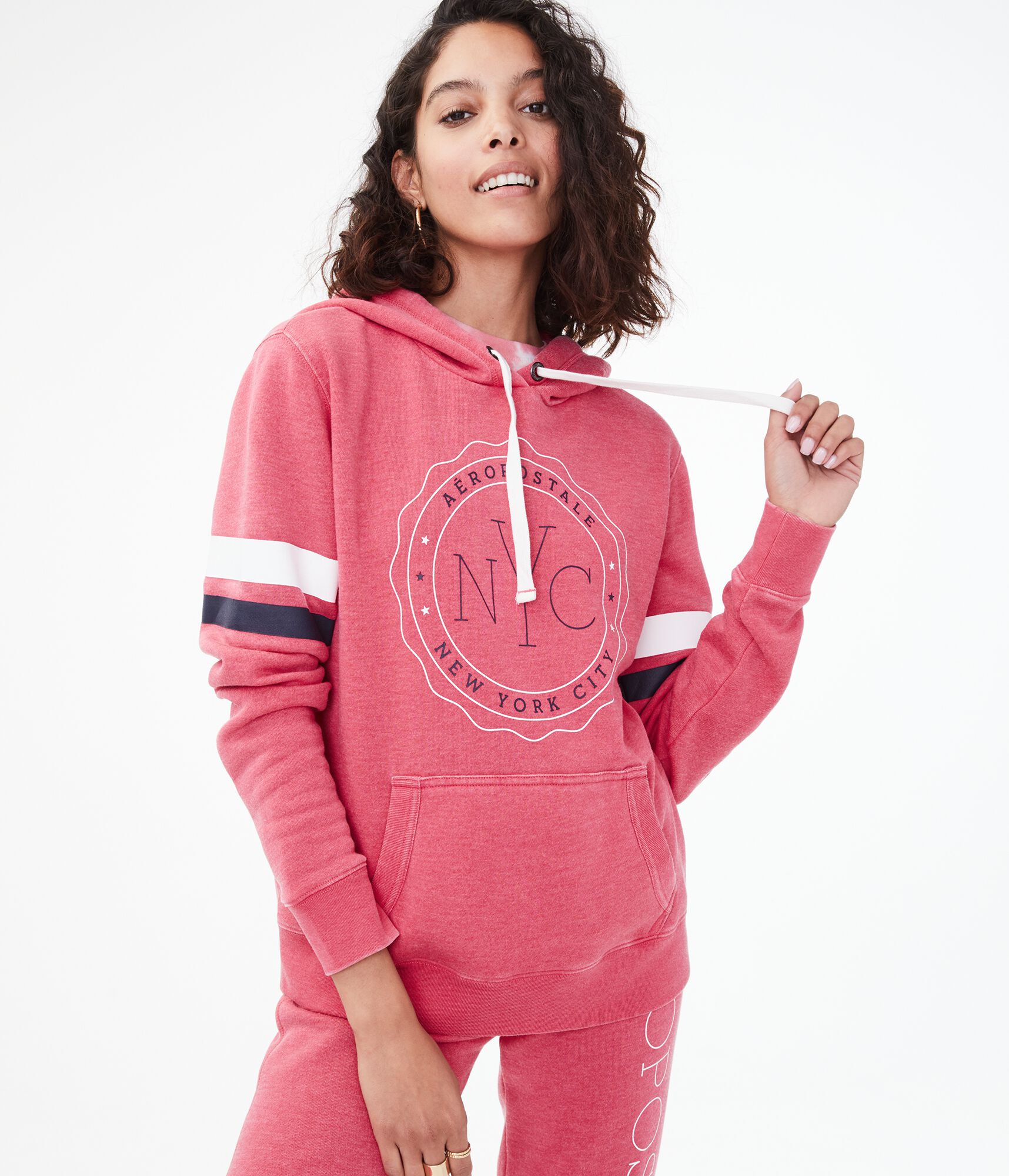 Aero NYC Circle Pullover Hoodie