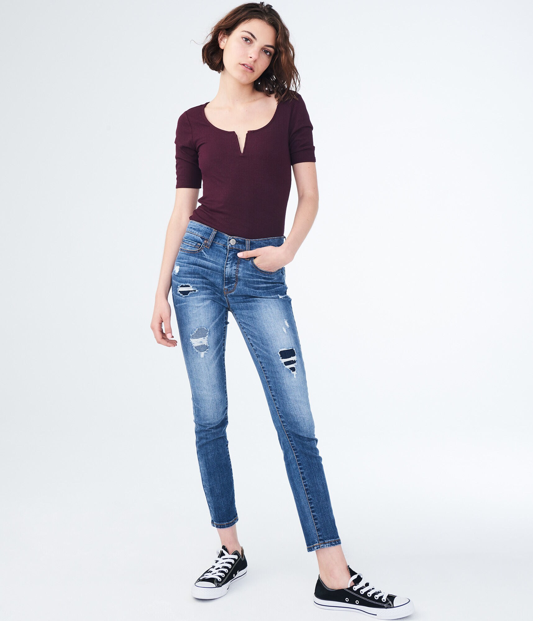 Seriously Stretchy High-Waisted Ankle Jegging