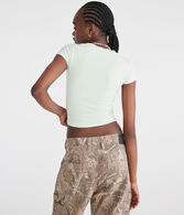 Seriously Soft Ribbed V-Neck Baby Tee