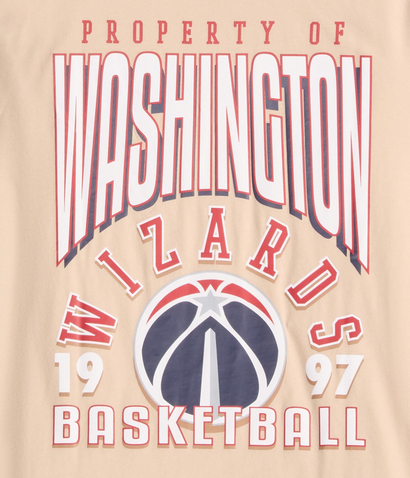 Property Of Washington Wizards Relaxed Graphic Tee