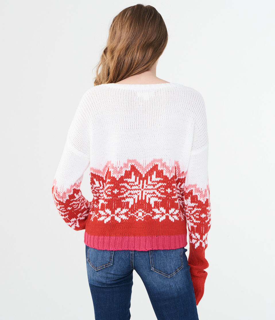 Snowflake Fair Isle Sweater
