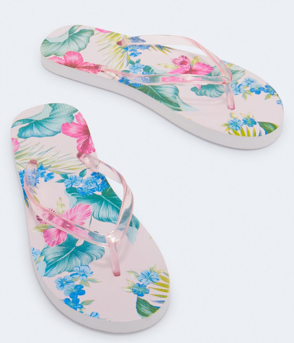 Tropical Floral Flip-Flop