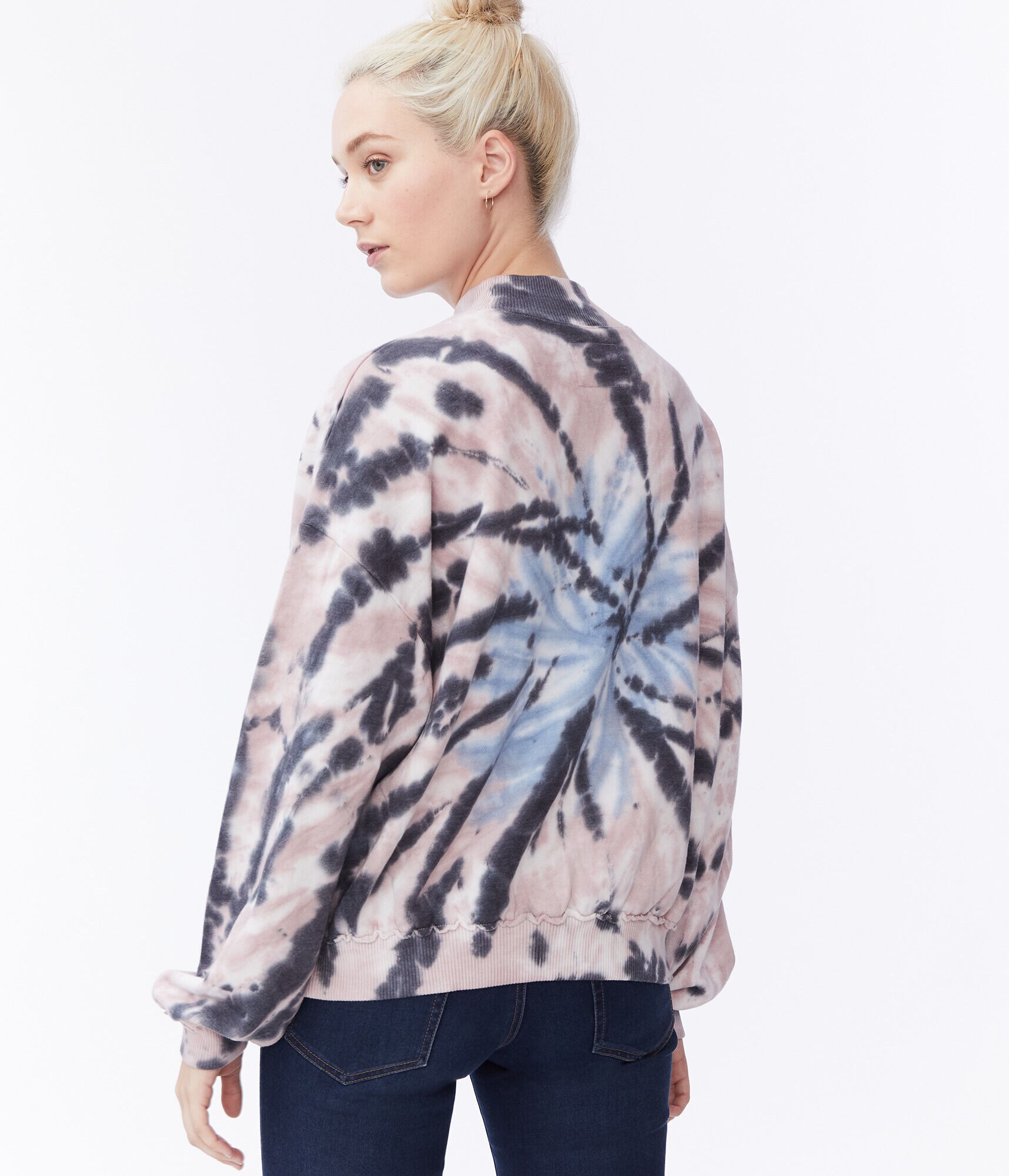 Download aeropostale womens tie-dye oversized mock-neck sweatshirt*** | eBay