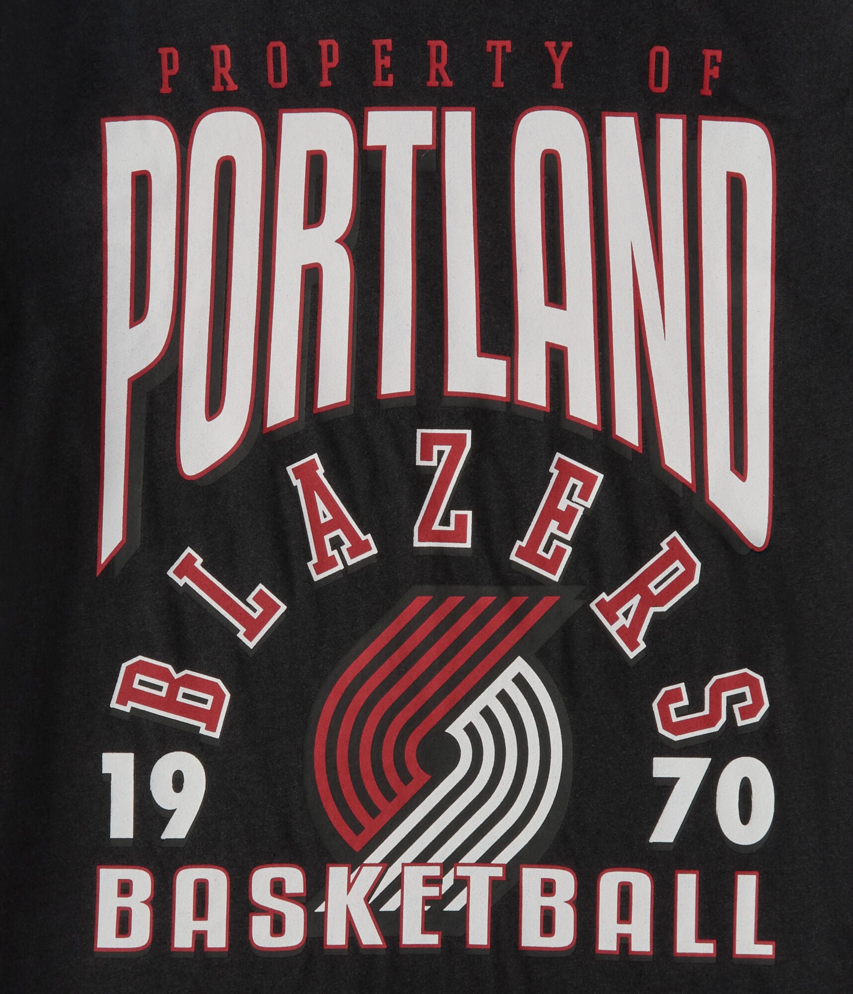 Property Of Portland Blazers Relaxed Graphic Tee