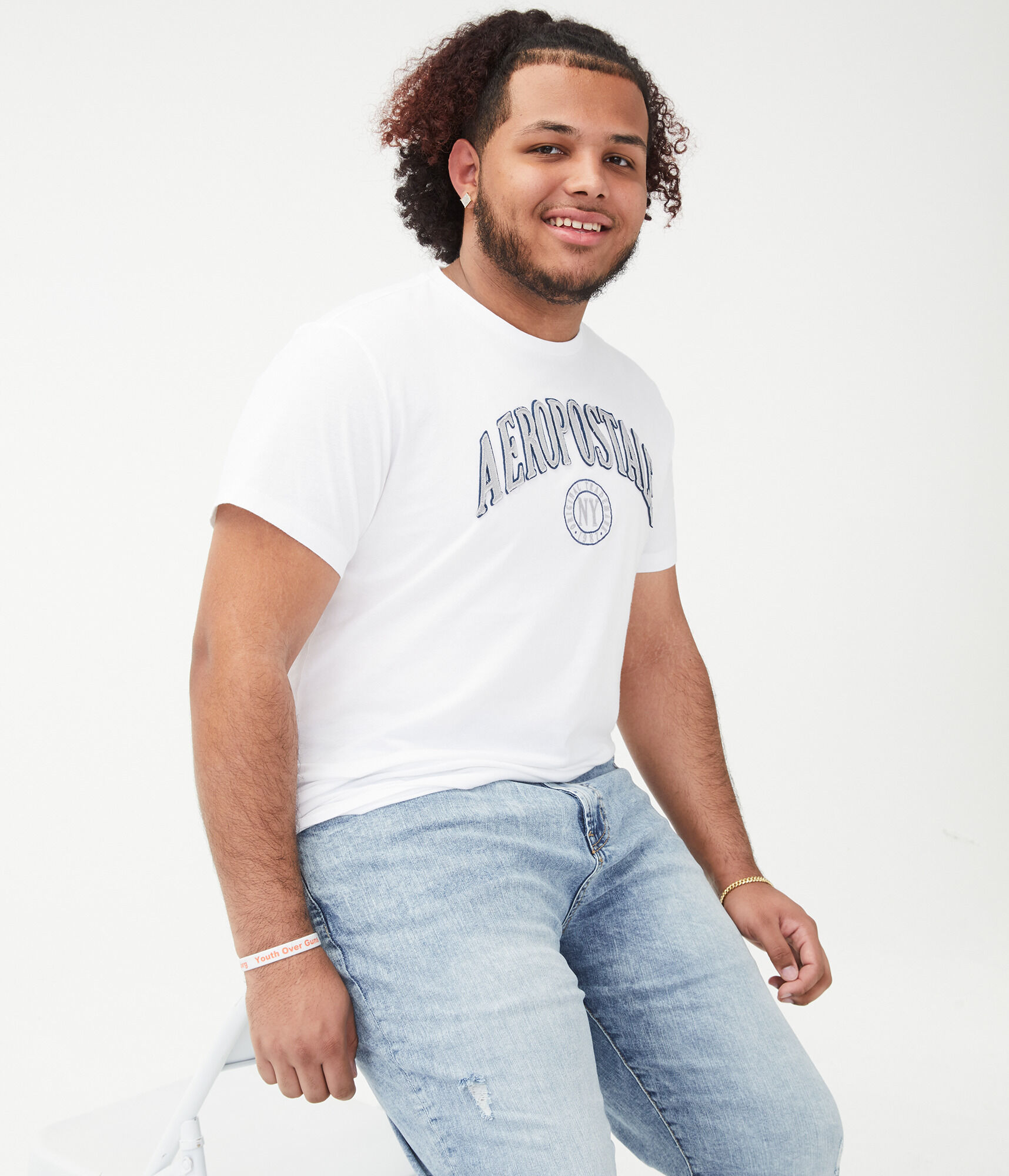 Aeropostale Crest Logo Appliqu&eacute; Graphic Tee