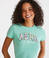 Aero Floral Fill Appliqué Graphic Tee