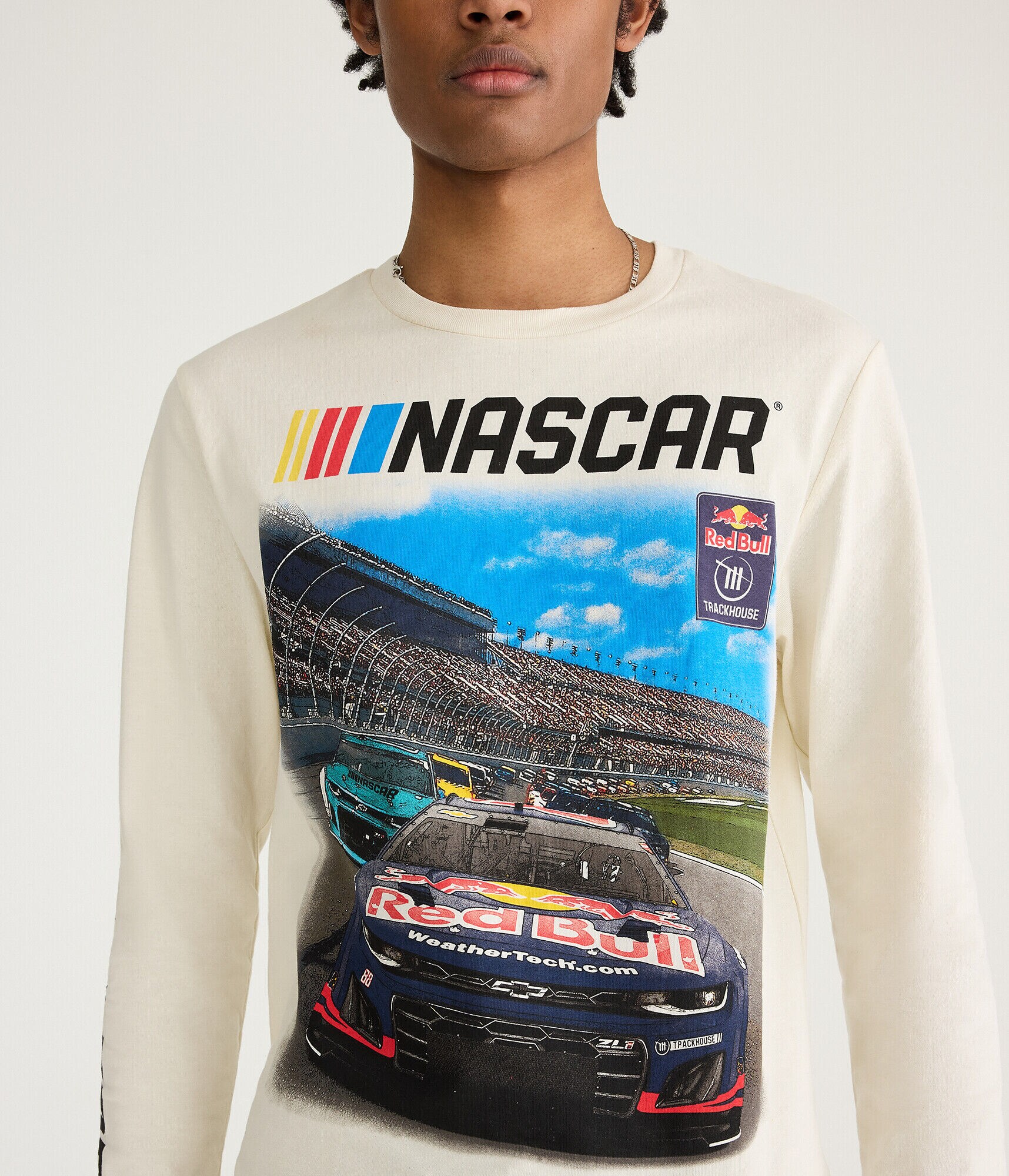 NASCAR Long Sleeve Red Bull Trackhouse Relaxed Graphic Tee