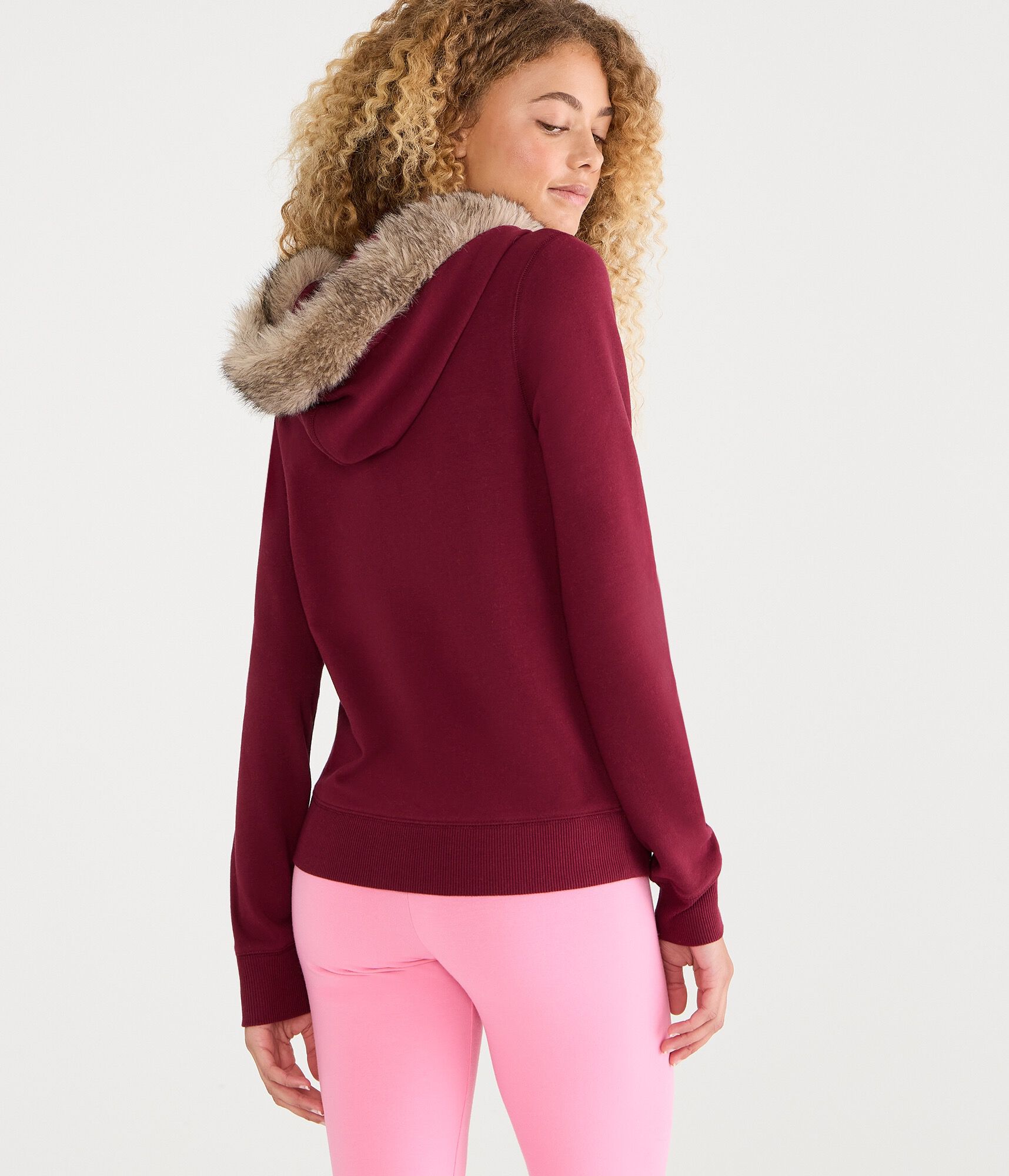 Aero Eighty Seven Faux Fur Full-Zip Hoodie