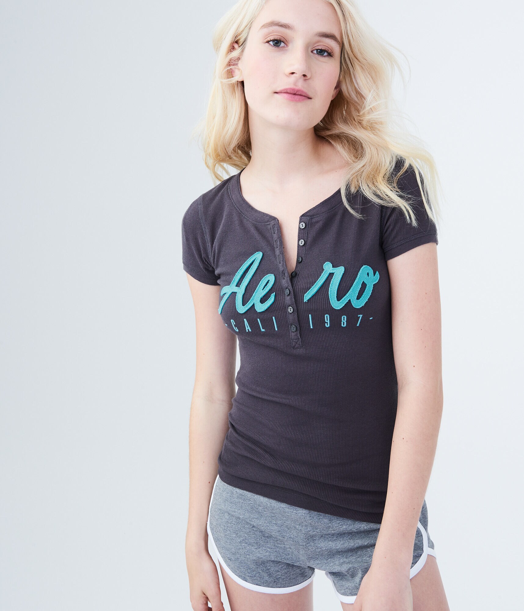 Aero Cali 1987 Graphic Henley