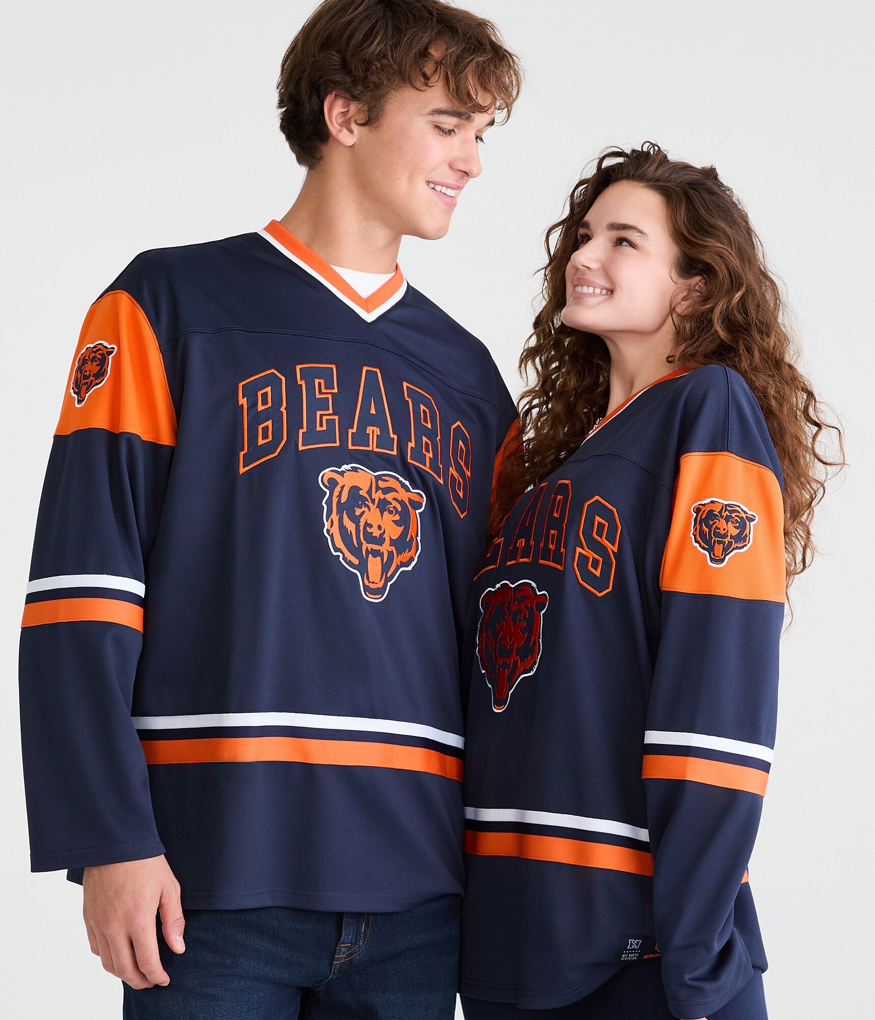 Long Sleeve Chicago Bears V-Neck Top